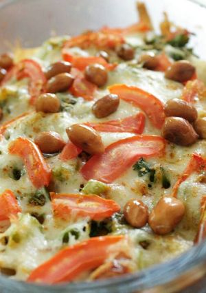A picture of Baked Cheese Chapaati Noodles.