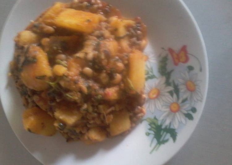 Recipe of Perfect Beans and Yam porridge