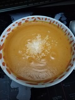 Una foto de Puré con queso trufado