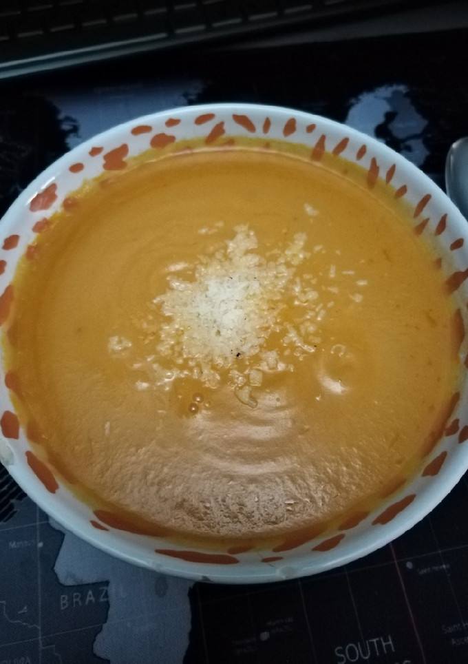 Una foto de Puré con queso trufado