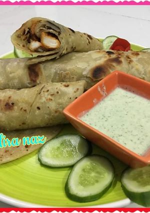 A picture of Chicken Paratha Roll.