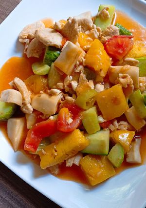 รูปของ ผัดเปรี้ยวหวานไก่ 🍍🍅