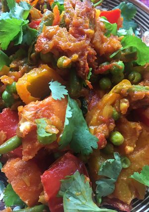 A picture of #nationalcurryweek 🍠 Sweet potato and vegetable pathia.