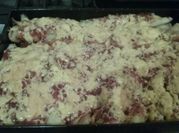 Una foto de relleno para canelones de picadillo