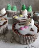Olvadozó hóember muffinok