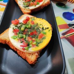 Sunny side up eggs my style A picture of Sunny side up eggs my style.