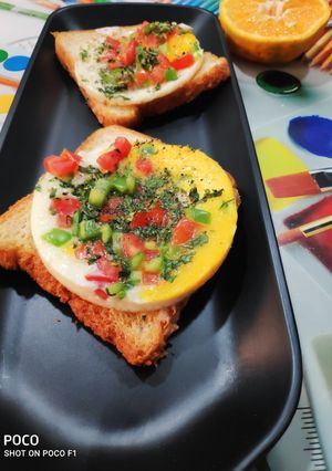 A picture of Sunny side up eggs my style.