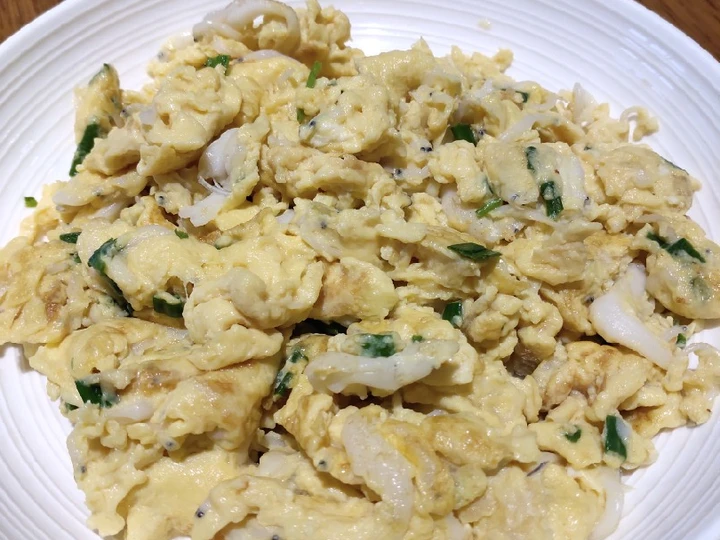 Easy Steps Prepare Recipes Whitebait Fish with Eggs the Can Spoil the Tongue Really Delicious.