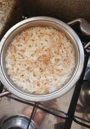 صورة لوصفة ارز بسمتي بالشعريه