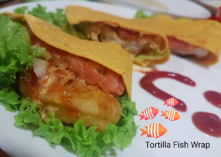 Tortilla fish wrap