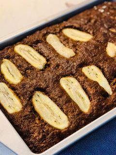 Hình của món Cake chuối - Bánh chuối - Banana Butter cake (công thức dùng bơ dầu).