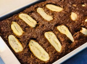 Hình của món Cake chuối - Bánh chuối - Banana Butter cake (công thức dùng bơ dầu).