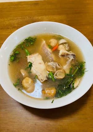 รูปของ ต้มยำปลาทับทิมน้ำใส(สูตรคุณตา)