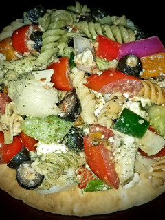 A picture of Mike's Chilly Greek Pita Salad.
