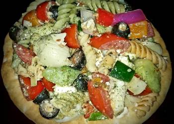 Easy Making Recipe Mikes Chilly Greek Pita Salad Savory Delicious