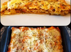 Una foto de Lasagna de zucchini y berenjena