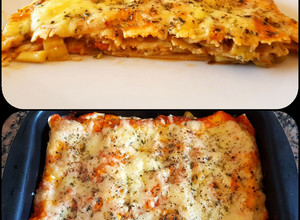 Una foto de Lasagna de zucchini y berenjena