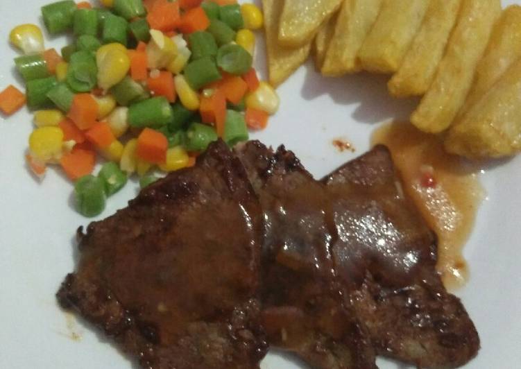 Steak daging sapi