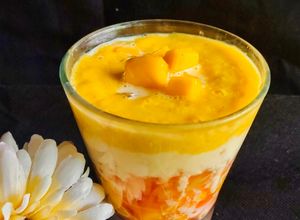 Foto resep Yang Zhi Gan Lu (Hong Kong Mango Pomelo Sago Drink)