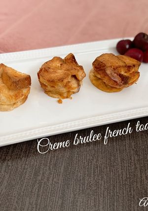 Hình của món Creme brulee french toát - ăn dặm.