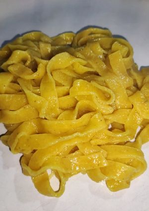 Una foto de Fettuccine de kabutia (Vegano)