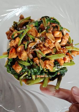 Foto resep Tumis Kangkung Tempe
