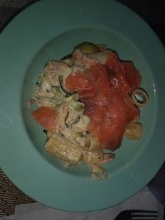 Foto di Pasta con salmone, zucchine e Philadelphia