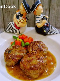 Foto resep Hamburger Steak with Gravy