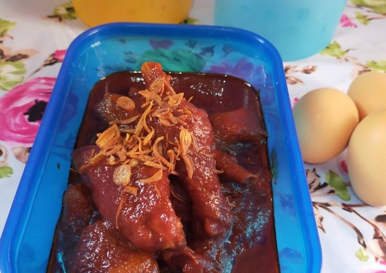 Resep Masak habang ayam kampung yang Enak