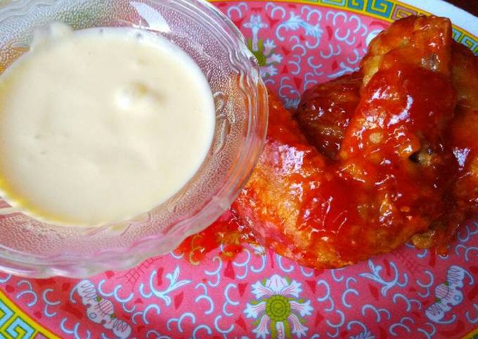 Fire chicken wings ala richeese