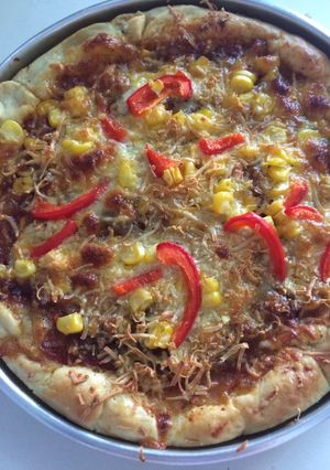 Foto resep pizza dough/ adonan kulit pizza