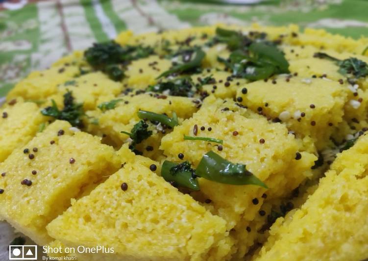 Khaman dhokla(sweet version)