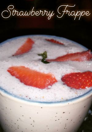 A picture of Strawberry Frappe.