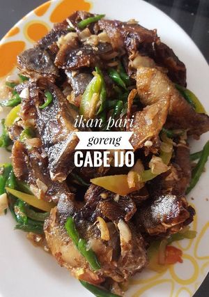 Foto resep Ikan pari goreng cabe ijo