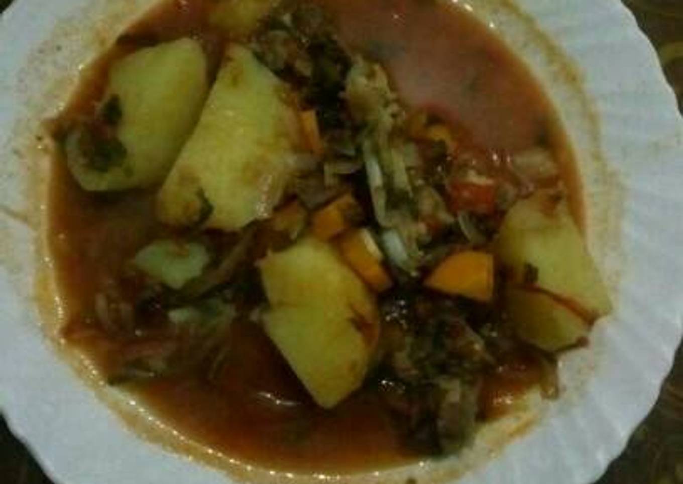 Beef and potato stew