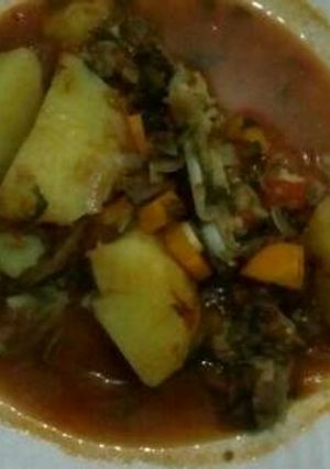 A picture of Beef and potato stew.