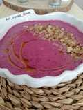Crema fría de frutos rojos y yogurt
