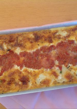 Una foto de Budín de papas con carne y espinacas