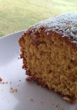Una foto de Budín de avena y azúcar mascabo