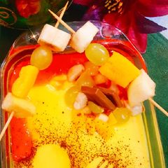 A picture of Fruit custard.
