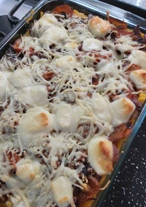 Una foto de Plato de polenta diferente