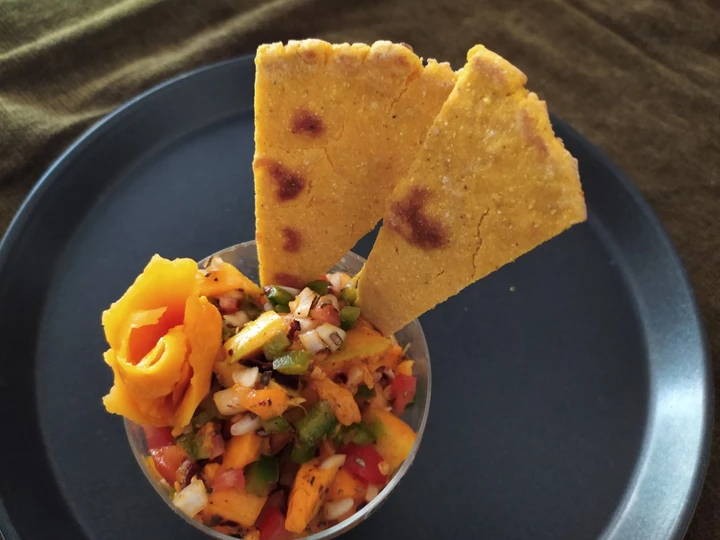 Easy Way Make Recipe Mango Salsa with Corn Sticks that is  Makes Drooling, Delicious}