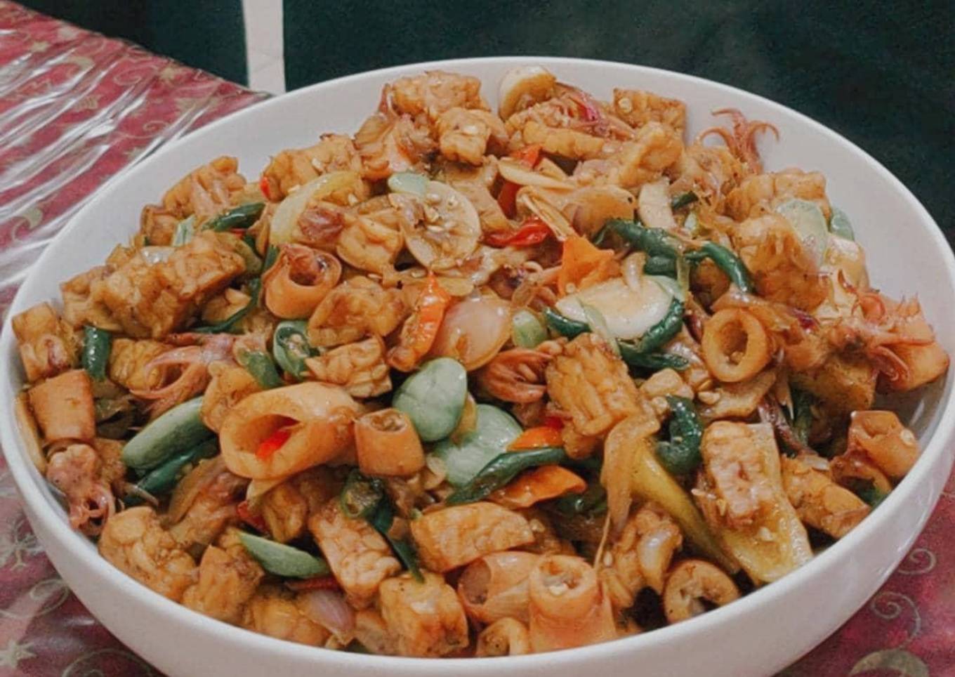 Tumis Tempe Cumi