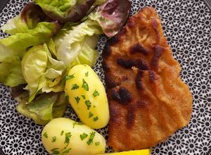 Une photo de Escalope de veau à la viennoise