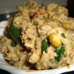 A picture of Cherupayar(Green Gram) Puzhukku.