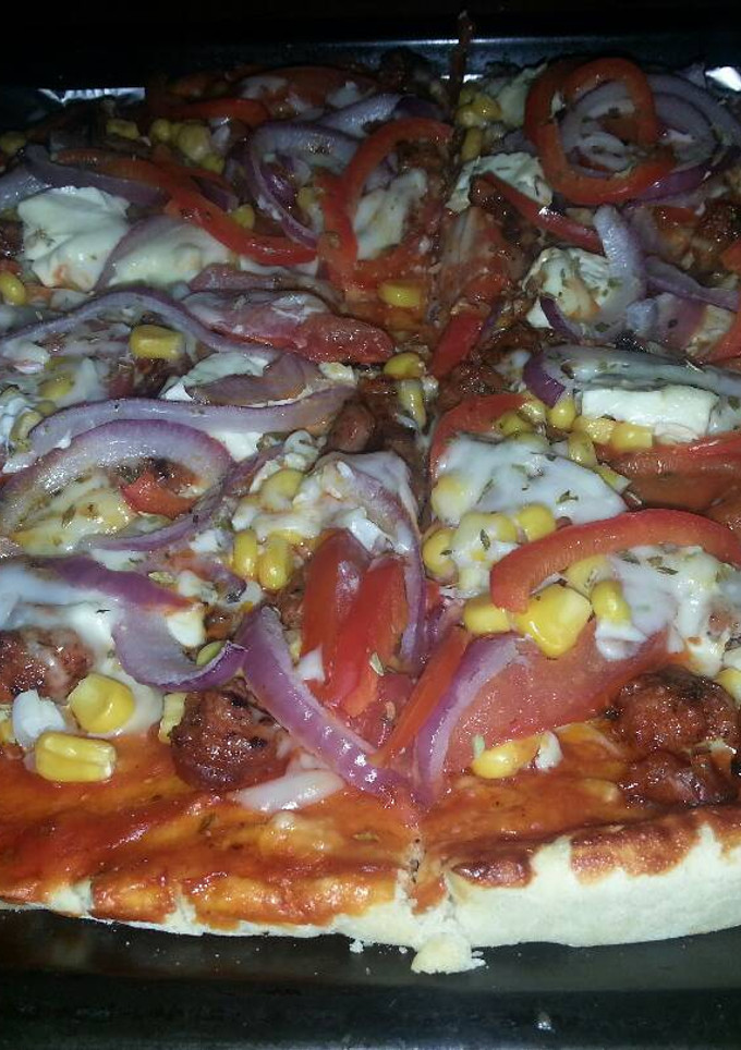 Una foto de Pizza casera
