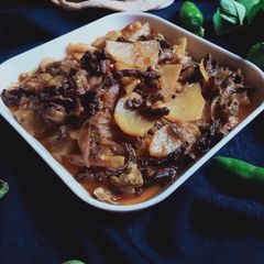 A picture of Aloo Karele.