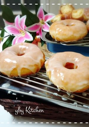 Foto resep Honey glazed doughnuts (empuk tanpa kentang)