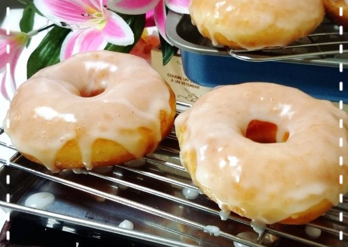 Honey glazed doughnuts (empuk tanpa kentang)