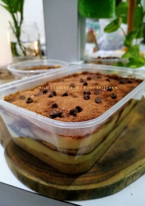 Foto resep Milo dessert box (dgn vla instant)